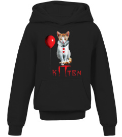 Clown Cat Kitten IT Halloween T-Shirt