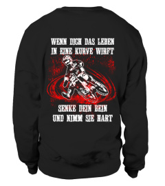 Motocross - Nimm die Kurve hart - T-Shirt Hoodie