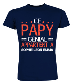 CE PAPY GÉNIAL APPARTIENT A TSHIRT PERSONNALISÉ