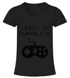 Level 35 Complete Funny Video Games 35th Birthday T-shirt (2)