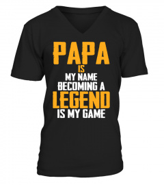 Papa is my name legend is my game t-shirt gift for grandpa papa father daddy
