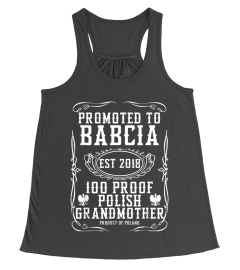 Promoted to Babcia Polish Grandmother 2018 Shirt