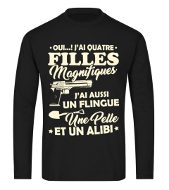 J'ai quatre Filles Magnifiques - Cadeau pour Papa et Maman