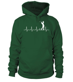 Golf heartbeat t-shirt