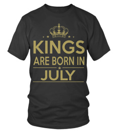 KINGS ARE BORN IN JULY T SHIRT