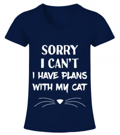 Introverts Sorry I Can T I Have Plans With My Cat T-shirt