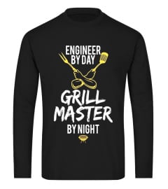 Grill BBQ Master Engineer Funny Barbecue Gift T-Shirt