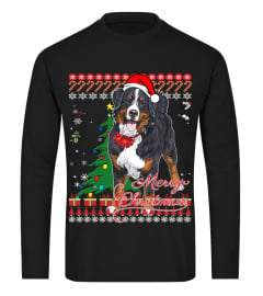 Bernese Mountain Dog Ugly Christmas Sweater Shirt New