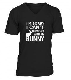  Sorry I Can T I Have Plans With My Bunny  Pet Lover T shirt