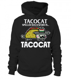Taco & Cat T-Shirt - Tacocat Spelled Backward Is Tacocat