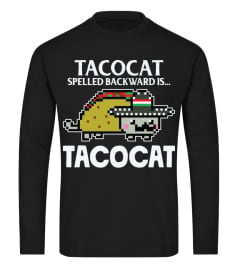 Taco & Cat T-Shirt - Tacocat Spelled Backward Is Tacocat