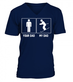 Your Dad My Dad Skiing Proud Father Day Tshirt