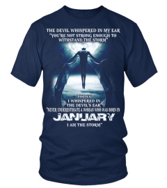 The Devil  - born in January - the storm - Woman T-shirt
