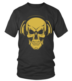 T-Shirt Gold Skull 