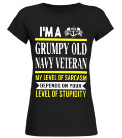 never underestimate grumpy old navy veteran sarcasm - Limited Edition