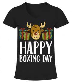 Happy Boxing Day Rentier präsentiert Weihnachtsbox