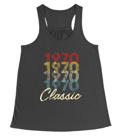 48th Birthday Gift Vintage 1970 T-Shirt Men & Women