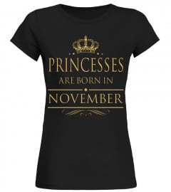 Princesses Are Born In November T-Shirt