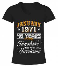 January 1971 48 Years of Being Sunshine Mixed Hurricane