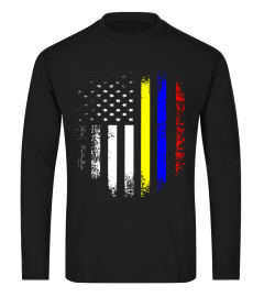 American Colombian Flag T-shirt Colombia Pride Heritage Gift