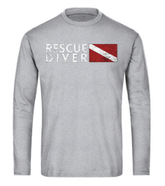 85.Rescue Diver Flag Search Rescue Diver Shirt Scuba Shirt