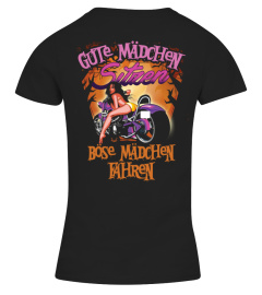 Gute Mädchen sitzen fahren T-Shirt