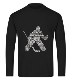 Hockey Goalie Typography T-shirt G