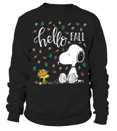 Snoopy and Woodstock Hello Fall