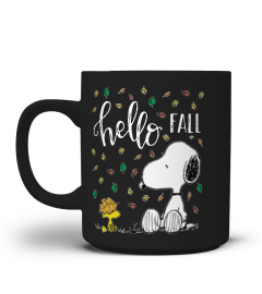 Snoopy and Woodstock Hello Fall