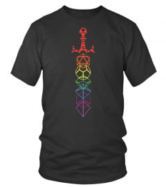 Rainbow Dice Sword T-Shirt
