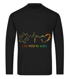 Autism heartbeat love needs no words