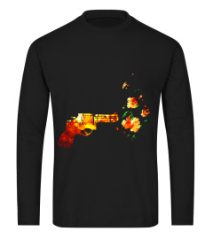 Shoot Flowers Not Bullets Army Gun Shooting T-Shirt