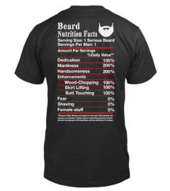 Beard Nutrition Facts - Limited Edition