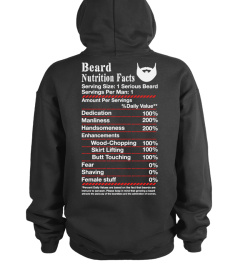 Beard Nutrition Facts - Limited Edition