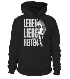 LEBEN LIEBE REITEN - PFERD T-SHIRT