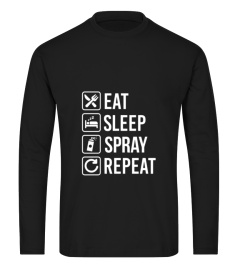 Spray Paint Graffiti Eat Sleep Repeat T-shirt