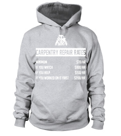 Carpentry Repair Rates Shirt T Shirt