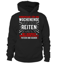 VORHERSAGE FÜR DAS WOCHENENDE REITEN MIT GERINGER WAHRSCHEINLICHKEIT AUF PUTZEN UND KOCHEN