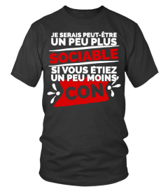   T-Shirt drole humour homme SI VOUS ÉTIEZ UN PEU MOINS CON