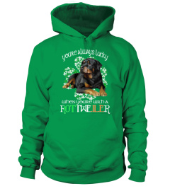 St Patrick Tag Glück Mit Ein Rottweiler Hund
