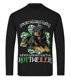 St Patrick Tag Glück Mit Ein Rottweiler Hund