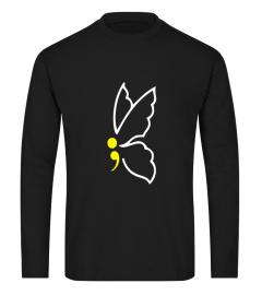 Butterfly Semicolon Shirt May Mental Health Awareness Month