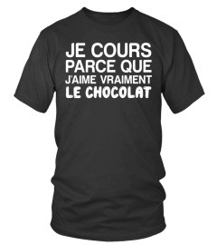 Je cours parce que j'aime vraiment le chocolat