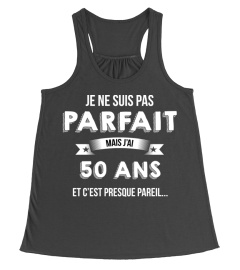 je ne suis pas parfait mais je suis 50 ans et c'est presque pareil cadeau noël anniversaire humour drôle homme cadeaux