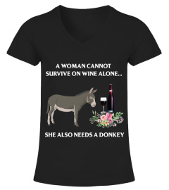 A-woman-cannot-survive-on-wine-alone-Donkey