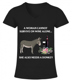 A-woman-cannot-survive-on-wine-alone-Donkey