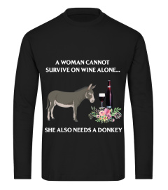 A-woman-cannot-survive-on-wine-alone-Donkey