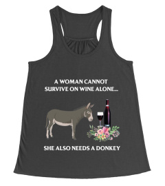 A-woman-cannot-survive-on-wine-alone-Donkey