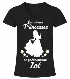 les vraies princesse sont Zoé cadeau noël anniversaire humour drôle femme cadeaux