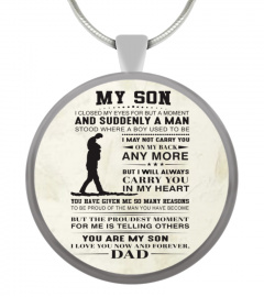 To my Son Necklace - Dogtag For Son !